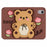 For iPad mini (2024) / mini (2021) Silicone Case Bear Kickstand Tulip Tablet Cover - 6