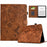 For Amazon Kindle Paperwhite (2024) Case Flower Bird Imprinted Card Holder Leather E-Reader Cover - Brown - 1