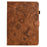 For Amazon Kindle Paperwhite (2024) Case Flower Bird Imprinted Card Holder Leather E-Reader Cover - Brown - 7