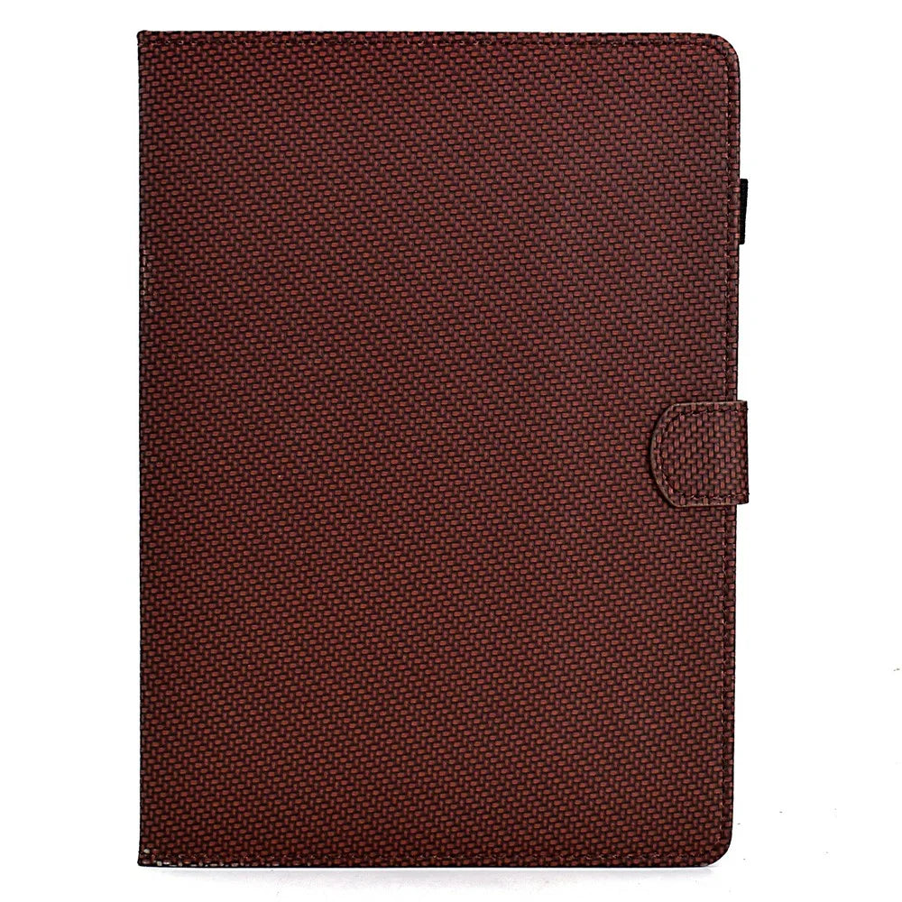 For Amazon Kindle Paperwhite (2024) Case Carbon Fiber Texture PU Leather Cover Stand View - Brown - 7