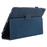 Tablet Case For iPad 10.2 (2021)  /  (2020)  /  (2019) Litchi Texture Bi-Fold Stand Leather Cover - Dark Blue - 2