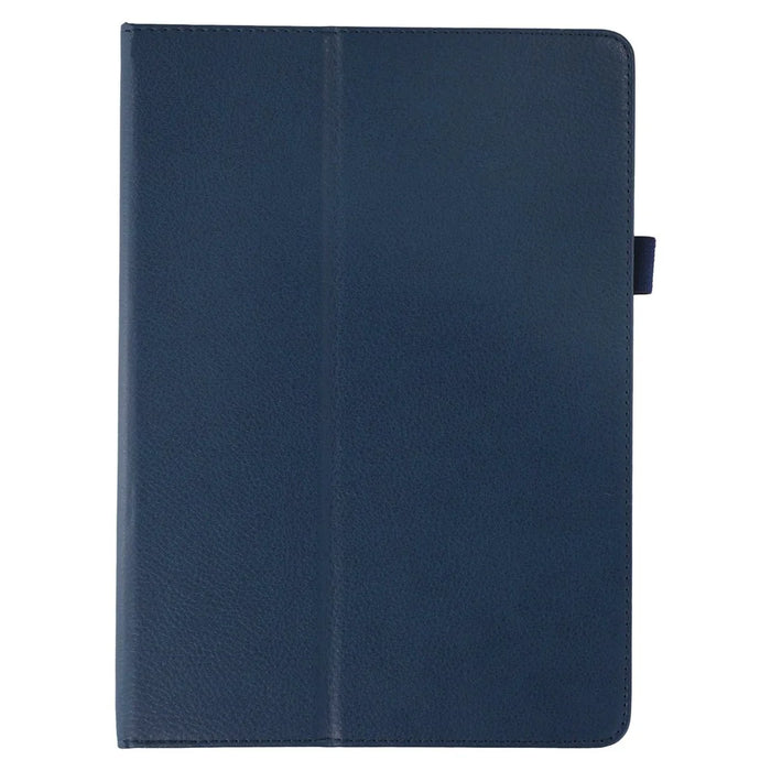 Tablet Case For iPad 10.2 (2021)  /  (2020)  /  (2019) Litchi Texture Bi-Fold Stand Leather Cover - Dark Blue - 6