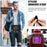 For iPad mini (2024) / (2021) Case with Shoulder Strap Kickstand PC Silicone TPU Tablet Cover - Black - 4