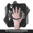 For iPad mini (2024) / (2021) Case Rotatable Hand Grip Kickstand PC Silicone TPU Tablet Cover - Black - 2