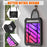For iPad mini (2024) / (2021) Case Rotatable Hand Grip Kickstand PC Silicone TPU Tablet Cover - Black - 6