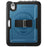 For iPad mini (2024) / (2021) Case Hand Strap Kickstand PC + TPU Tablet Cover with Pencil Holder - Navy Blue - 2