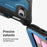 For iPad mini (2024) / (2021) Case Hand Strap Kickstand PC + TPU Tablet Cover with Pencil Holder - Navy Blue - 4