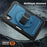 For iPad mini (2024) / (2021) Case Hand Strap Kickstand PC + TPU Tablet Cover with Pencil Holder - Navy Blue - 7