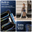 For iPad Pro 13 (2025) / 13 (2024) Case Silicone + PC Kickstand Tablet Cover with Handy Strap, Shoulder Strap - Navy Blue / Black - 2