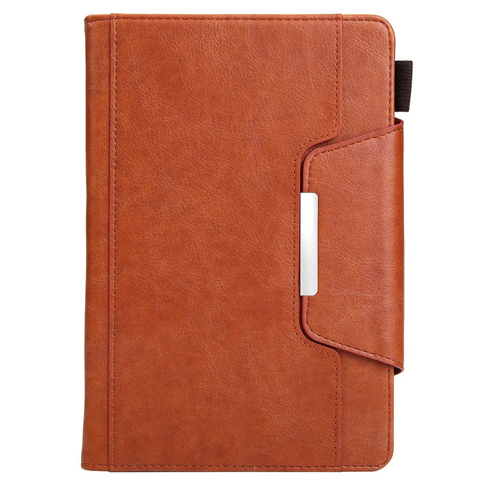 For 10 inch Universal Tablet Case Auto Wake  /  Sleep PU Leather Stand Flip Cover with Wallet - Brown - 2
