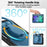 For iPad mini (2024)  /  (2021) Case Rotating Kickstand PC + TPU Shockproof Tablet Cover with Shoulder Strap - Navy Blue - 5