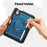 For iPad mini (2024)  /  (2021) Case Rotating Kickstand PC + TPU Shockproof Tablet Cover with Shoulder Strap - Navy Blue - 7