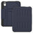 For iPad mini (2024)  /  (2021) Case with Card Slots PC + TPU + PU U-Shape Stand Tablet Cover - Navy Blue - 3