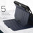 For iPad mini (2024)  /  (2021) Case with Card Slots PC + TPU + PU U-Shape Stand Tablet Cover - Navy Blue - 6