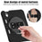 For iPad mini (2024) / (2021) Case Kickstand PC + Silicone + TPU Tablet Cover - Black - 7
