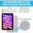 For iPad mini (2024) / (2021) Case with Shoulder Strap Kickstand PC + Silicone + TPU Tablet Cover - Black - 5