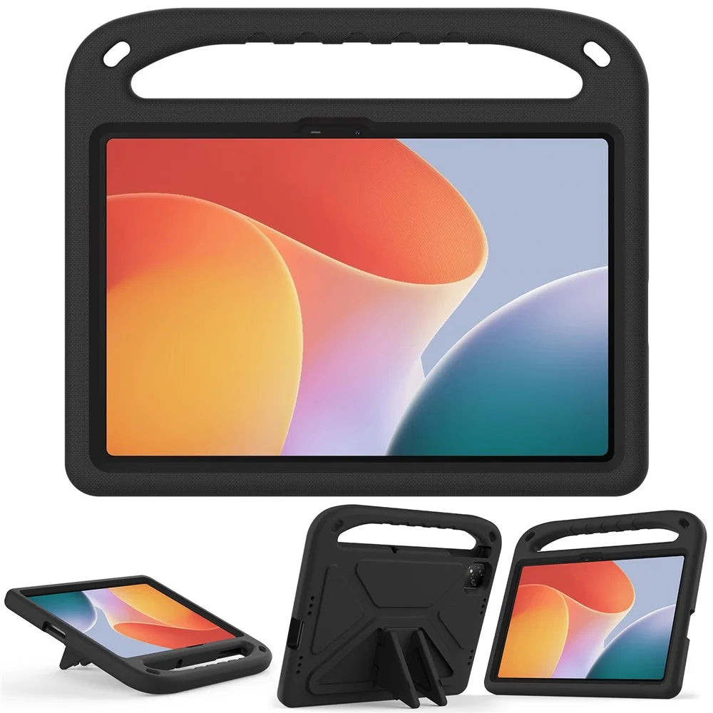 For Infinix Xpad Case Hand Grip Kickstand Tablet EVA Cover - Black - 2