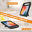 For Infinix Xpad Case Hand Grip Kickstand Tablet EVA Cover - Black - 4