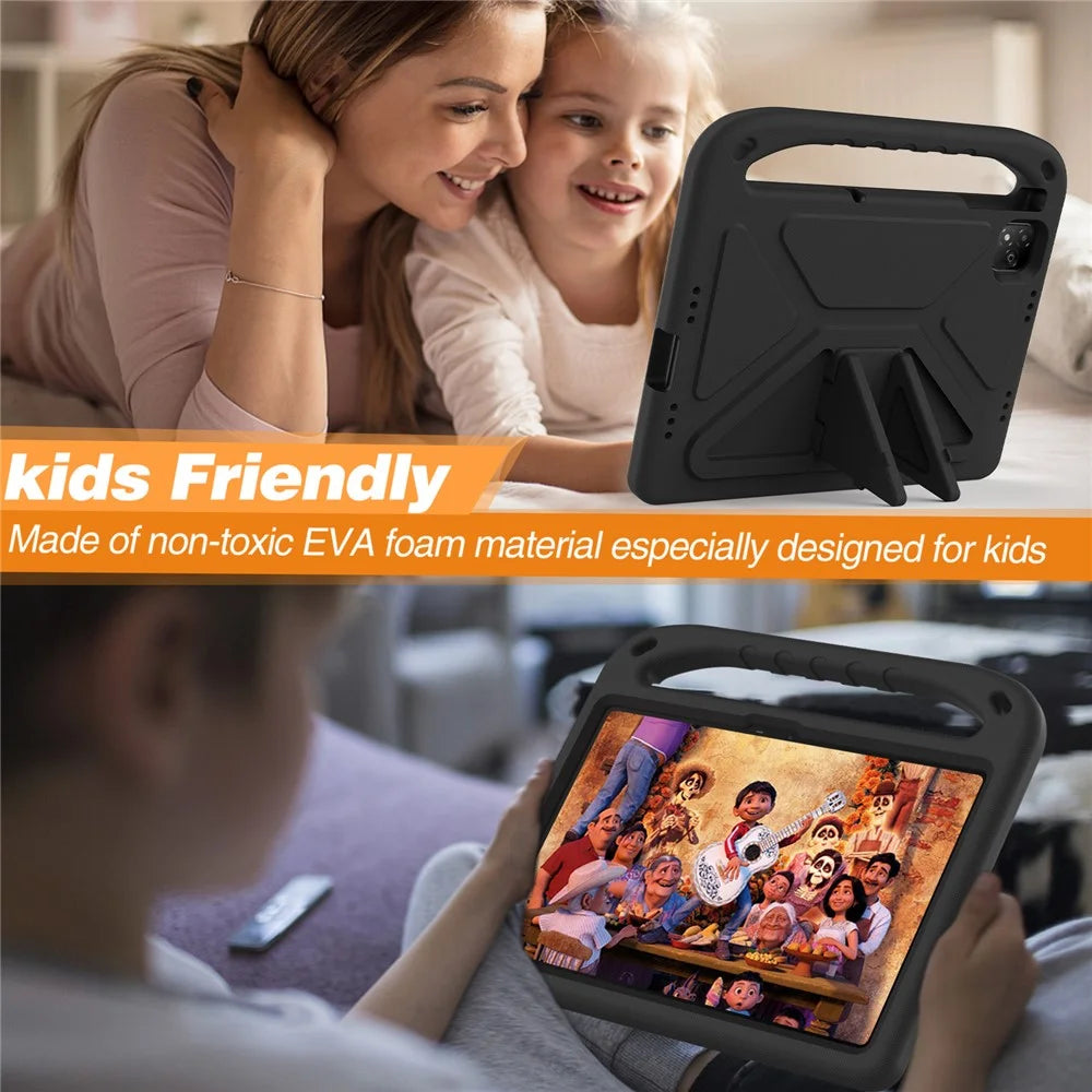 For Infinix Xpad Case Hand Grip Kickstand Tablet EVA Cover - Black - 5