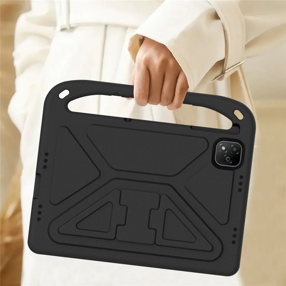 For Infinix Xpad Case Hand Grip Kickstand Tablet EVA Cover - Black - 7