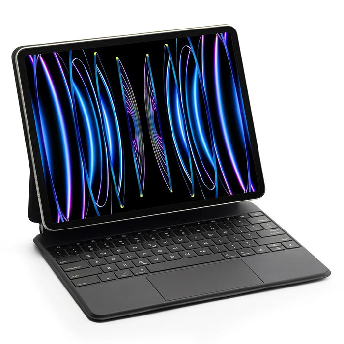 SP02 Bluetooth-Compatible Keyboard for iPad Air 13 (2026) / (2025) / (2024) / Pro 12.9 (2022) / (2021) / (2020) / (2018) Magnetic Keyboard Case - Black Grey - 3