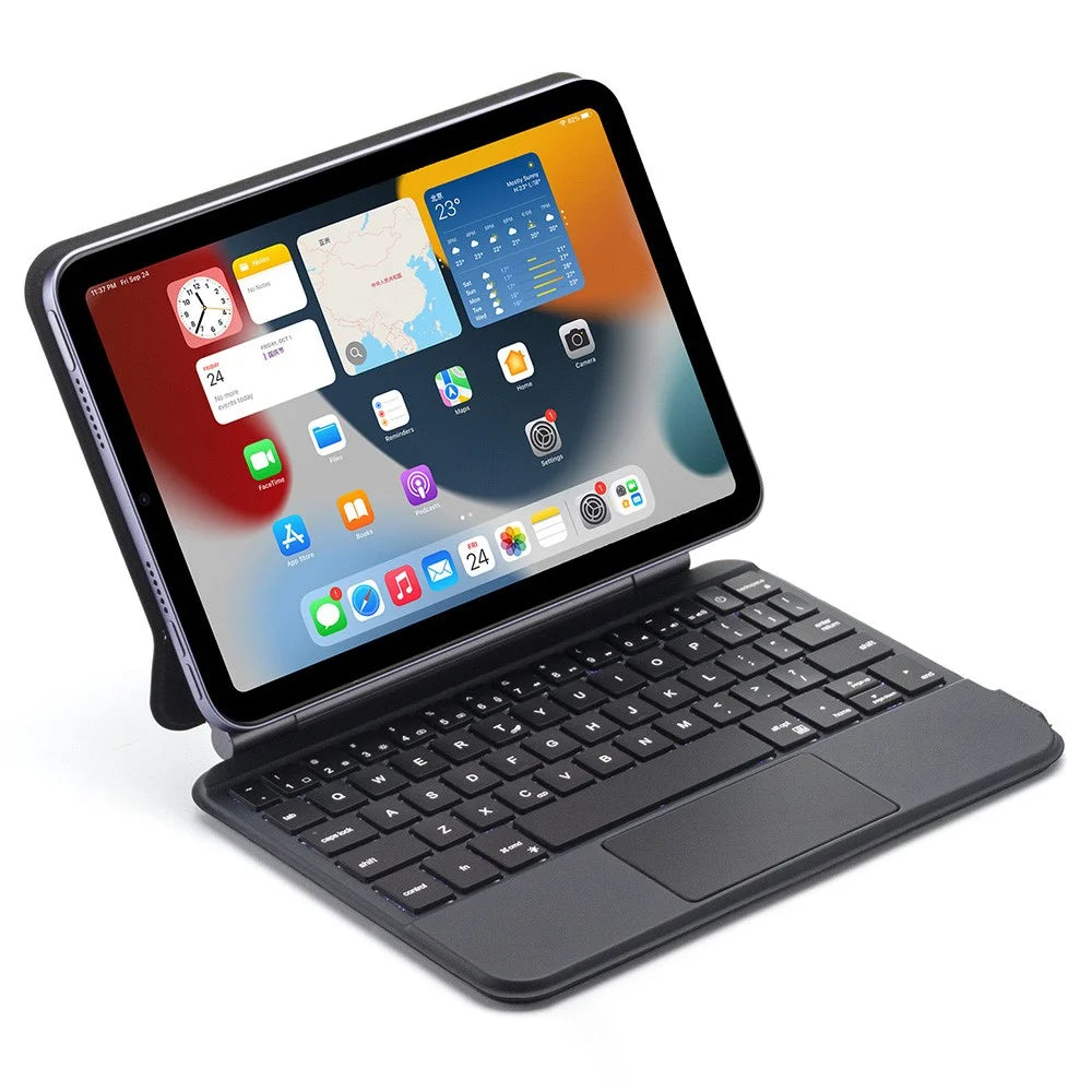 P83PRO For iPad mini (2024) / (2021) Magnetic Bluetooth-compatible Keyboard with Touchpad Backlit + Tablet Case - 2