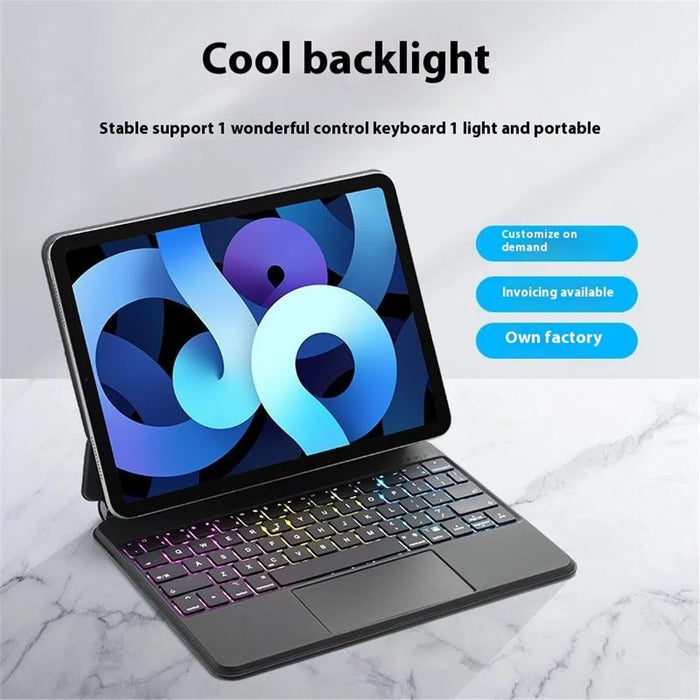SP01-P11 Bluetooth-Compatible Keyboard for iPad Air 11 (2026) / (2025) / (2024) / Air (2022) / (2020) / iPad Pro 11 (2022) / (2021) / (2020) / (2018) - Black - 6