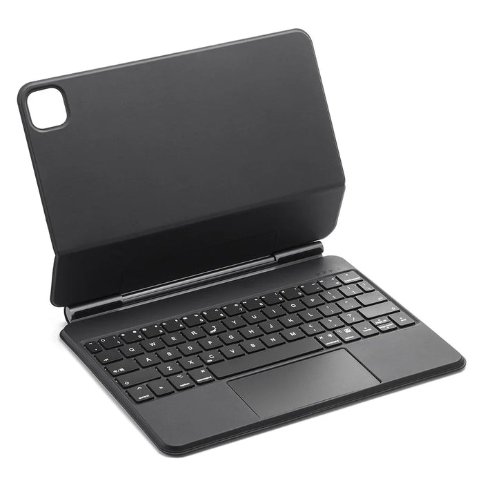 For iPad Pro 11 (2025) / (2024) Bluetooth-compatible Keyboard Magnetic Touchpad Keyboard with Tablet Case - Black - 1