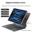 Magnetic Keyboard with Backlit for iPad Air 13 (2026) / (2025) / (2024) / Pro 12.9 (2022) / (2021) / (2020) / (2018) (Smart Connector, No Bluetooth-Compatible) - 4