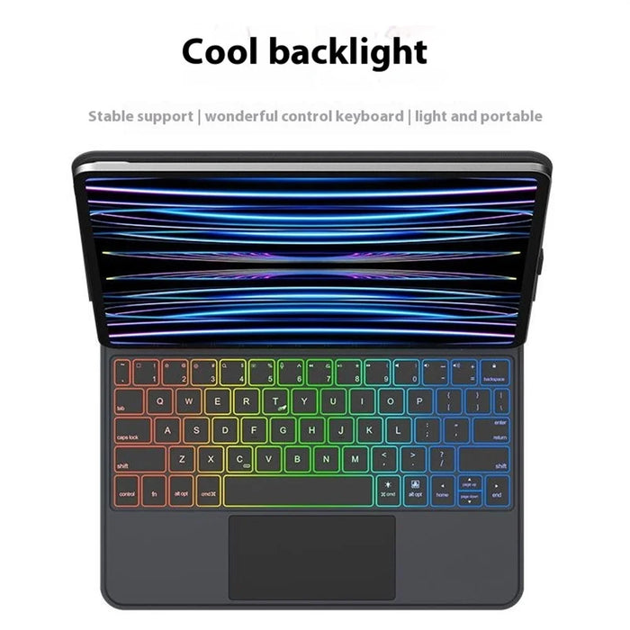Magnetic Keyboard with Backlit for iPad Air 13 (2026) / (2025) / (2024) / Pro 12.9 (2022) / (2021) / (2020) / (2018) (Smart Connector, No Bluetooth-Compatible) - 6