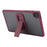 For Samsung Galaxy Tab A7 Lite 8.7-inch Case with Kickstand TPU + PC Skin-Touch Tablet Cover - Wine Red - 2