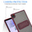 For Samsung Galaxy Tab A7 Lite 8.7-inch Case with Kickstand TPU + PC Skin-Touch Tablet Cover - Wine Red - 7