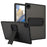 For Samsung Galaxy Tab A8 10.5 (2022) / (2021) Case with Kickstand TPU + PC Skin-Touch Tablet Cover - Black - 1