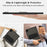 For Samsung Galaxy Tab A8 10.5 (2022) / (2021) Case with Kickstand TPU + PC Skin-Touch Tablet Cover - Black - 4