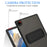 For Samsung Galaxy Tab A8 10.5 (2022) / (2021) Case with Kickstand TPU + PC Skin-Touch Tablet Cover - Black - 7