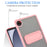 For Samsung Galaxy Tab A9 Case with Kickstand TPU + PC Skin-Touch Tablet Cover - Pink - 7
