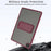 For Samsung Galaxy Tab A9+ Case with Kickstand TPU + PC Skin-Touch Tablet Cover - Wine Red - 5