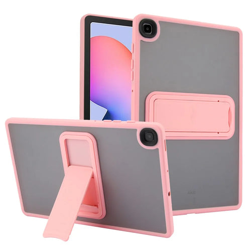 Tablet Case with Kickstand For Samsung Galaxy Tab S6 Lite (2024) / (2022) / (2020) TPU + PC Skin-Touch Cover - Pink - 1