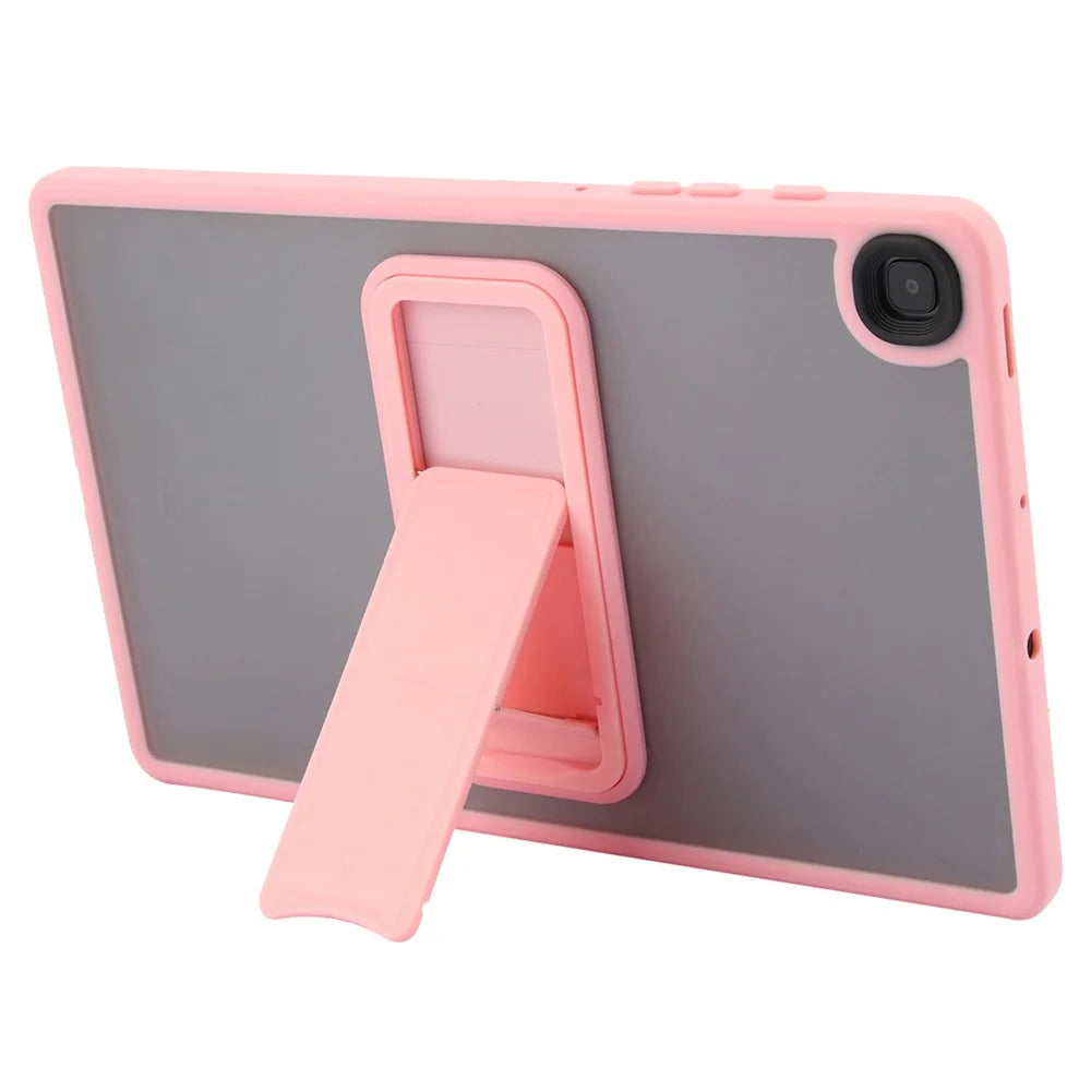 Tablet Case with Kickstand For Samsung Galaxy Tab S6 Lite (2024) / (2022) / (2020) TPU + PC Skin-Touch Cover - Pink - 2