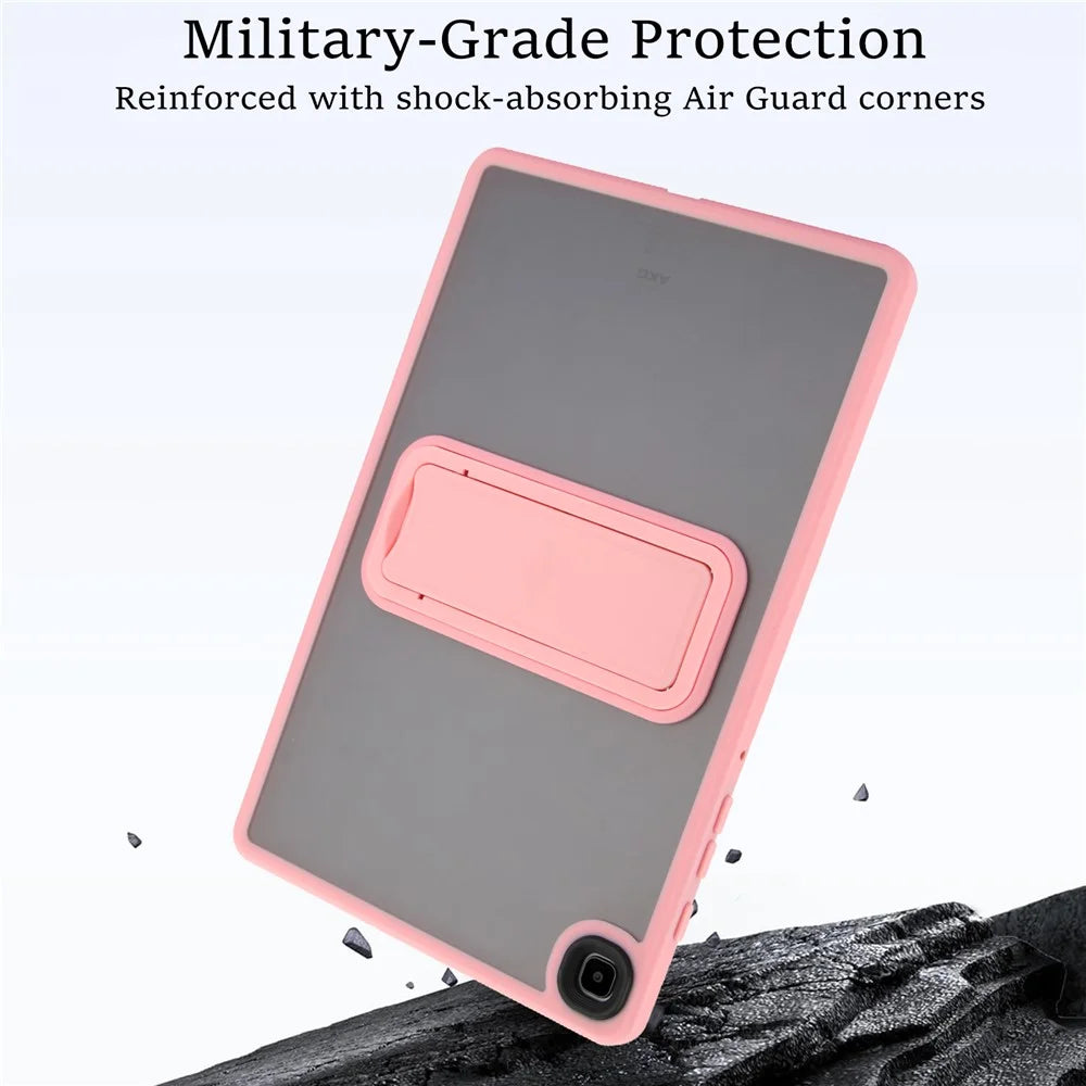 Tablet Case with Kickstand For Samsung Galaxy Tab S6 Lite (2024) / (2022) / (2020) TPU + PC Skin-Touch Cover - Pink - 6