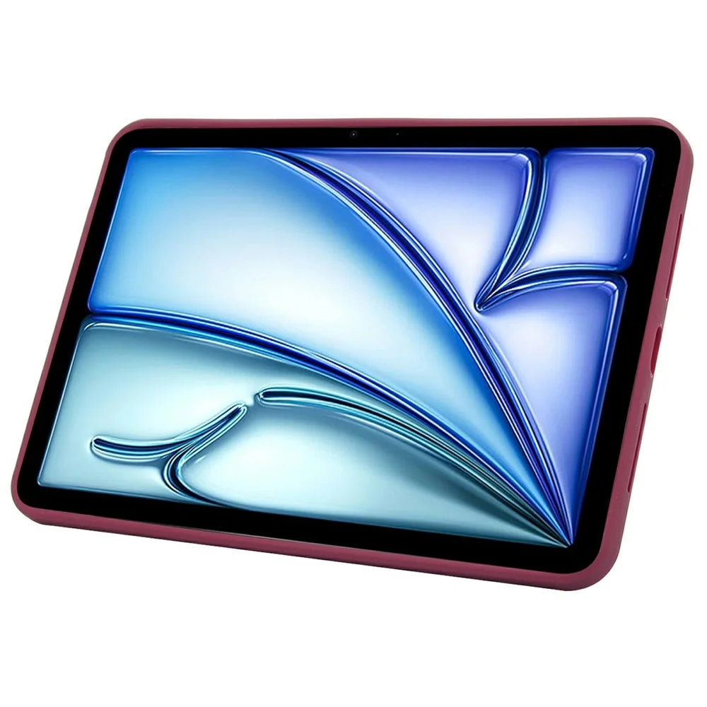 Tablet Case with Kickstand For iPad Air 11 (2026) / (2025) / (2024) / Air (2022) /  (2020) / iPad Pro 11-inch (2018) TPU + PC Skin-Touch Cover - Wine Red - 3