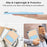 For iPad mini (2019) 7.9 Inch / mini 4 Case with Kickstand TPU + PC Skin-Touch Tablet Cover - Baby Blue - 4
