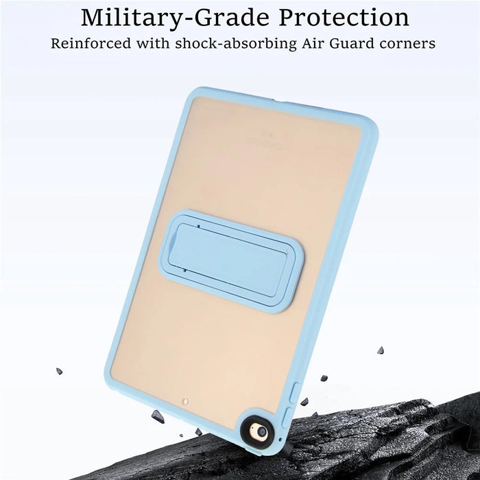 For iPad mini (2019) 7.9 Inch / mini 4 Case with Kickstand TPU + PC Skin-Touch Tablet Cover - Baby Blue - 5