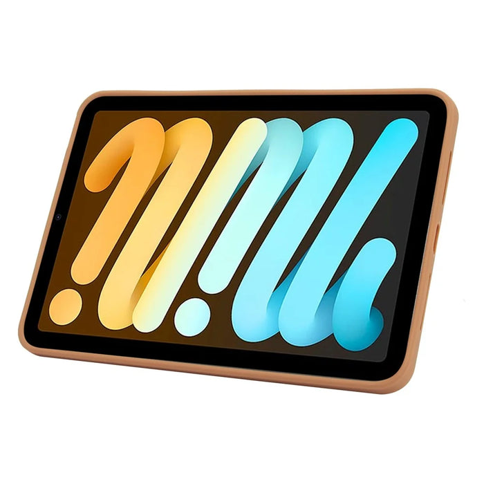 For iPad mini (2024) / (2021) Case with Kickstand TPU + PC Skin-Touch Tablet Cover - Desert Gold - 3