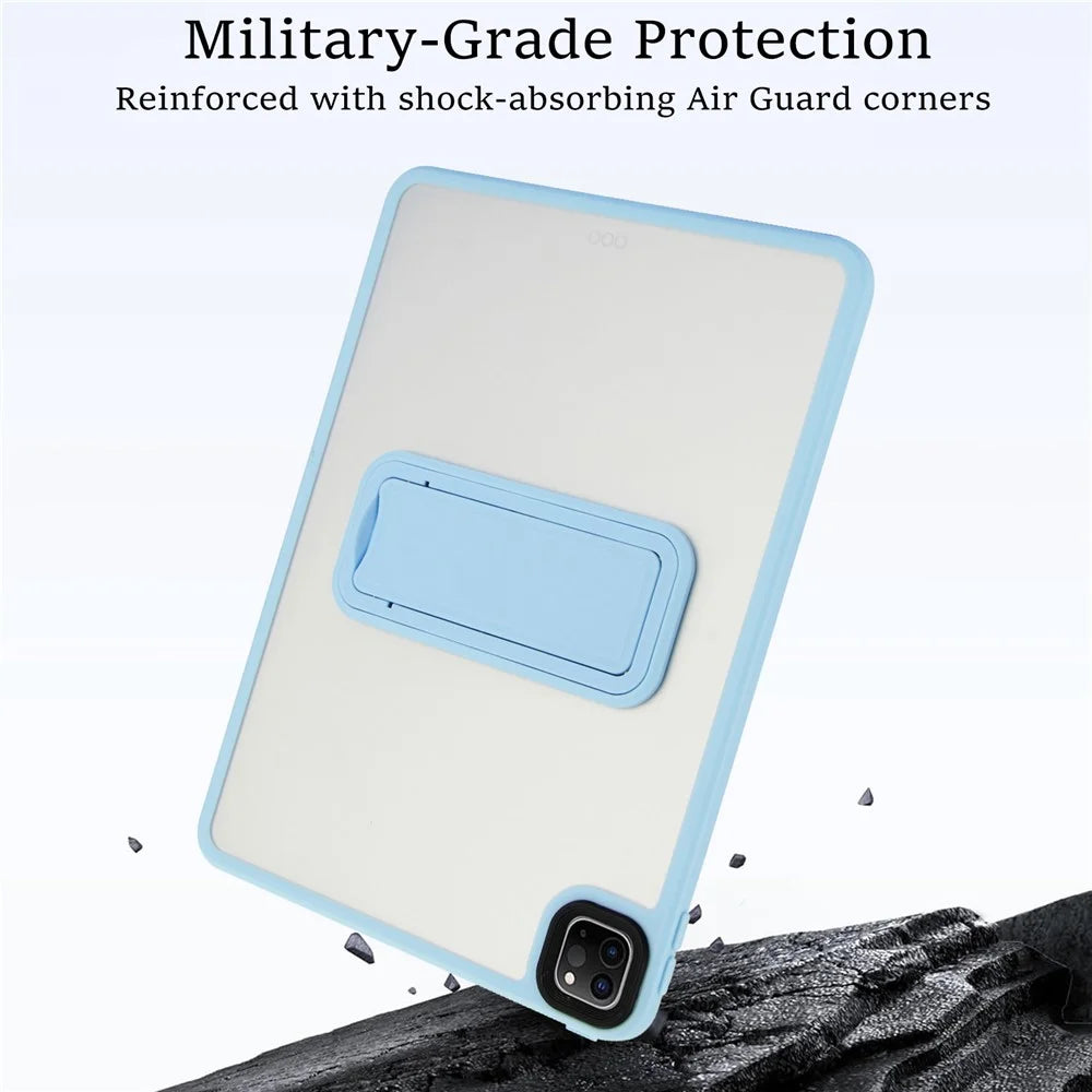 Tablet Case with Kickstand For iPad Pro 11 (2022) / (2021) / (2020) TPU + PC Skin-Touch Cover - Baby Blue - 5