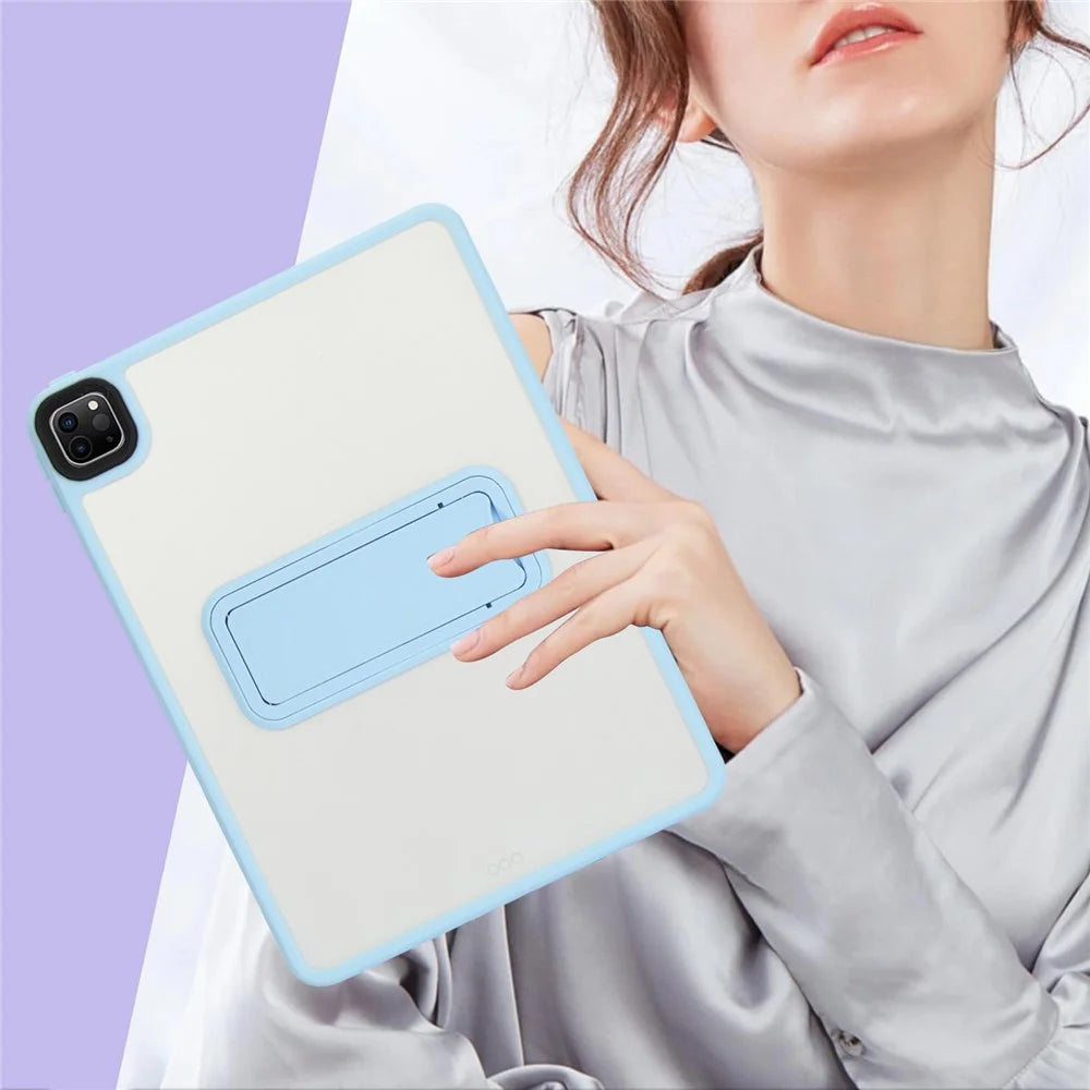 Tablet Case with Kickstand For iPad Pro 11 (2022) / (2021) / (2020) TPU + PC Skin-Touch Cover - Baby Blue - 6