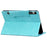 For Samsung Galaxy Tab S10 FE+ Case Cat Buckle Closure Leather Protective Stand Cover - Sky Blue - 4