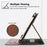 For 7-8 inch Universal Tablet Case Retro Cowhide Texture Leather Cover with Card Holder - Coffee - 3