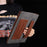 For 7-8 inch Universal Tablet Case Retro Cowhide Texture Leather Cover with Card Holder - Coffee - 4