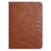 For 10 inch Universal Tablet Case Retro Cowhide Texture Leather Cover with Card Holder - Coffee - 5